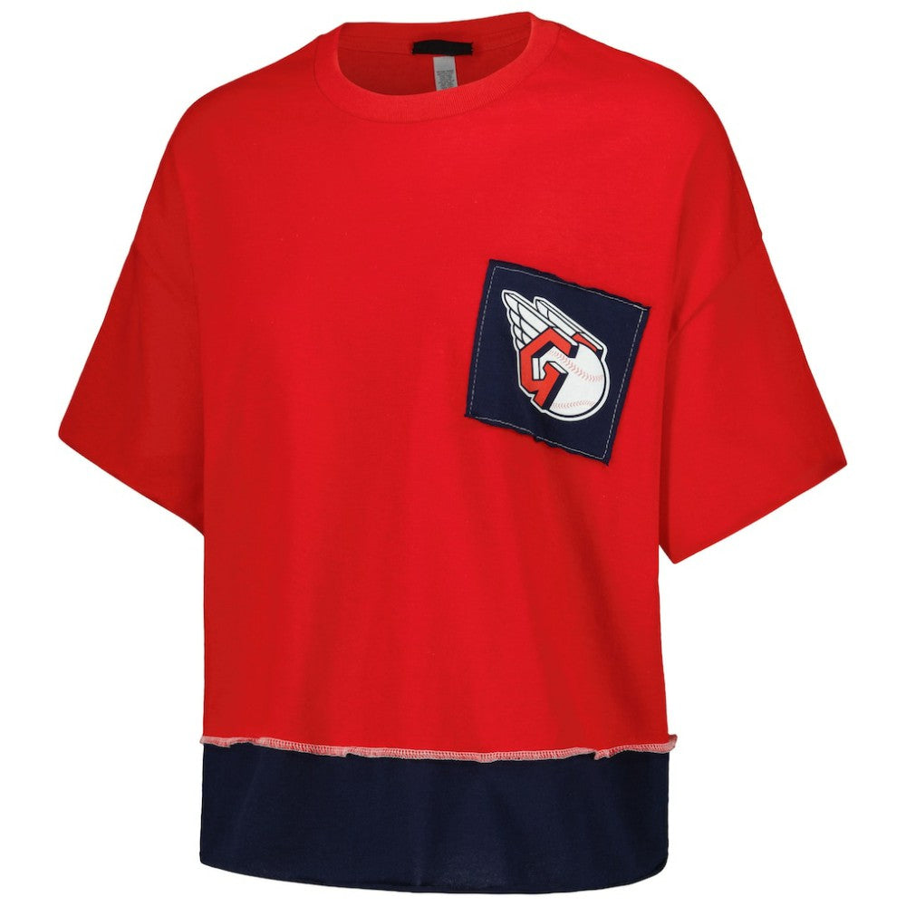 Cleveland Guardians Refried Apparel Women's Cropped T-Shirt | MLB For sale