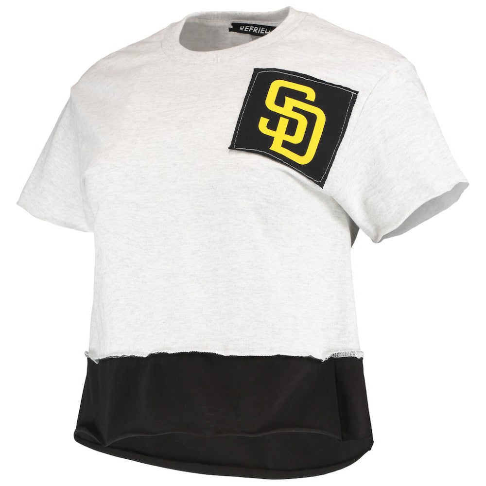 San Diego Padres Refried Apparel Women's Cropped T-Shirt | MLB New
