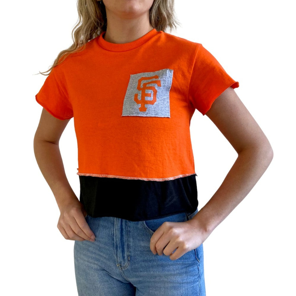 San Francisco Giants Refried Apparel Women's Cropped T-Shirt | MLB Discount