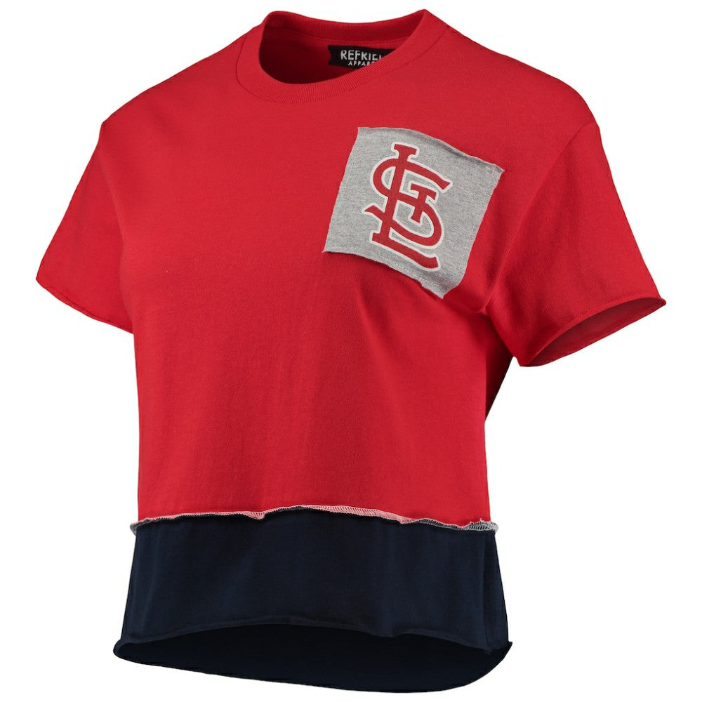 St. Louis Cardinals Refried Apparel Women's Cropped T-Shirt | MLB On Sale