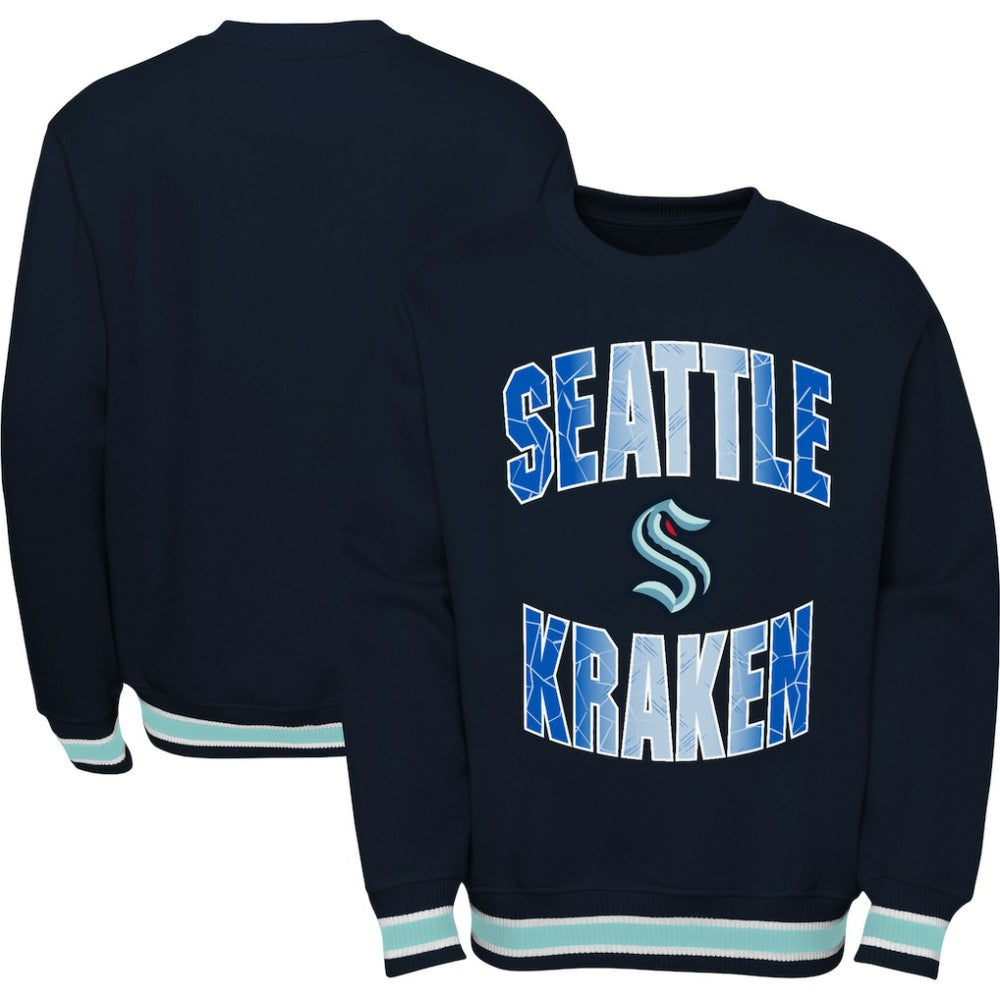 Seattle Kraken Youth Classic Blueliner Pullover Sweatshirt Discount