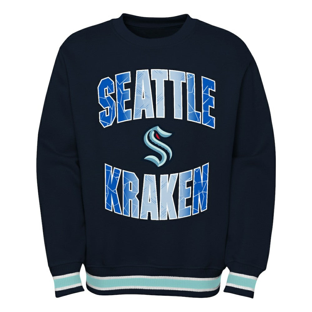 Seattle Kraken Youth Classic Blueliner Pullover Sweatshirt Discount