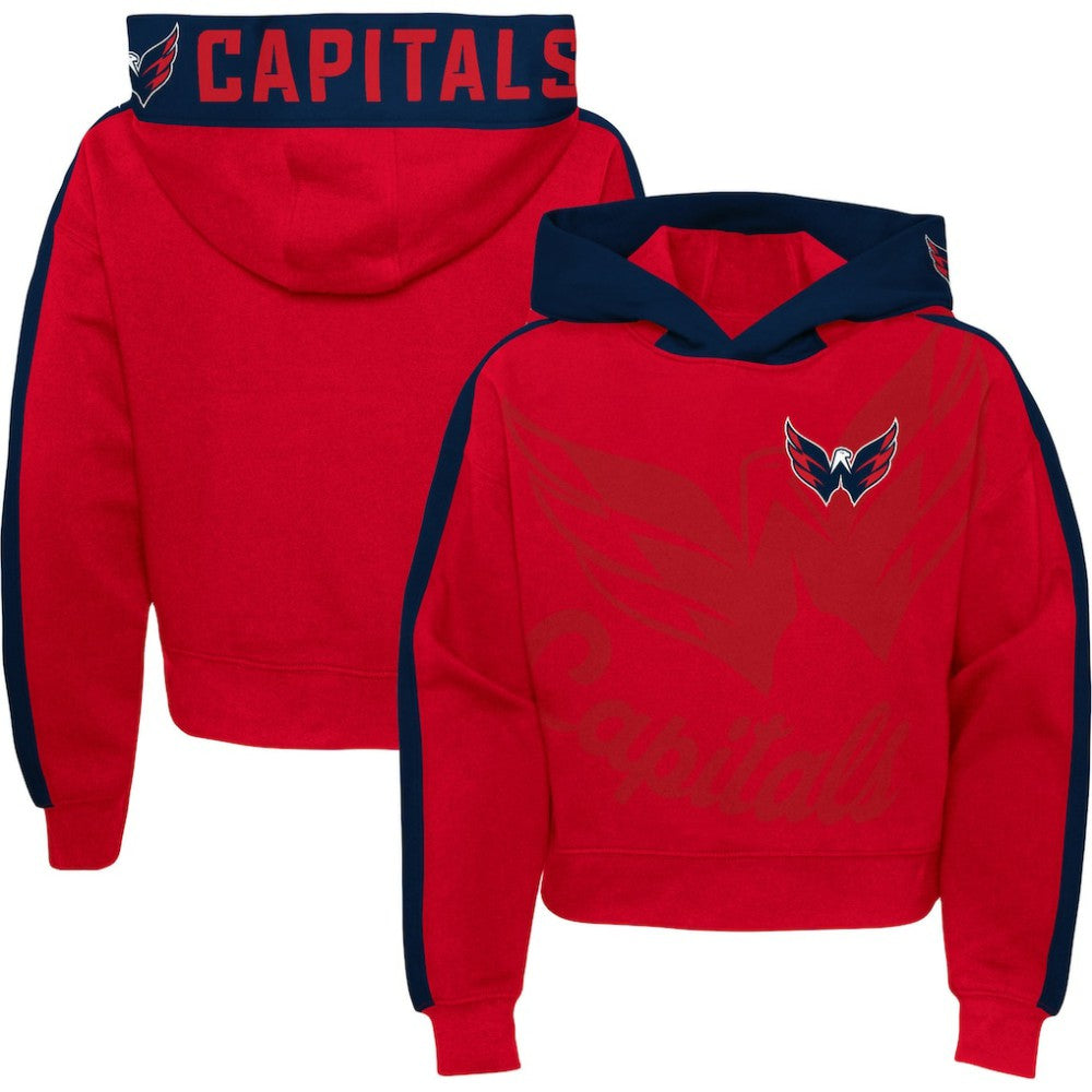 Washington Capitals Girls Youth Record Setter Pullover Hoodie Sale