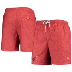 Arizona Cardinals Tommy Bahama Team Naples Layered Leaves Swim Trunks