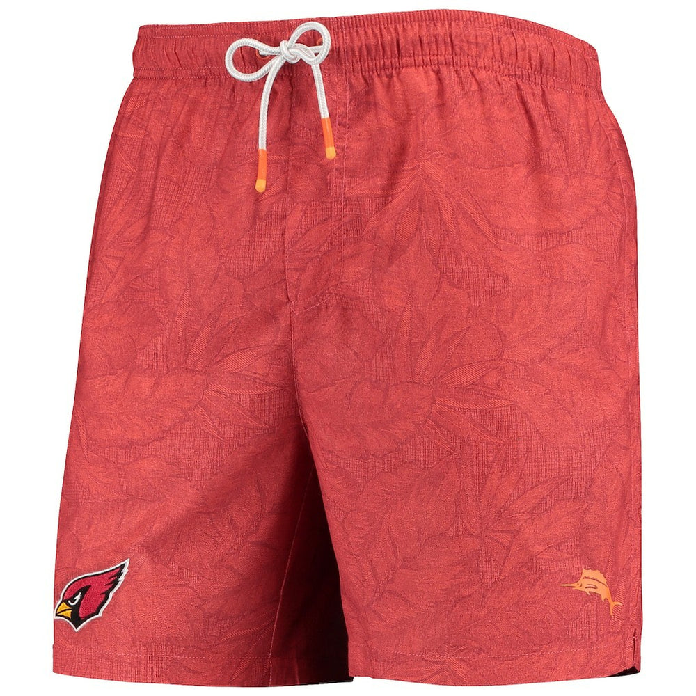 Arizona Cardinals Tommy Bahama Team Naples Layered Leaves Swim Trunks