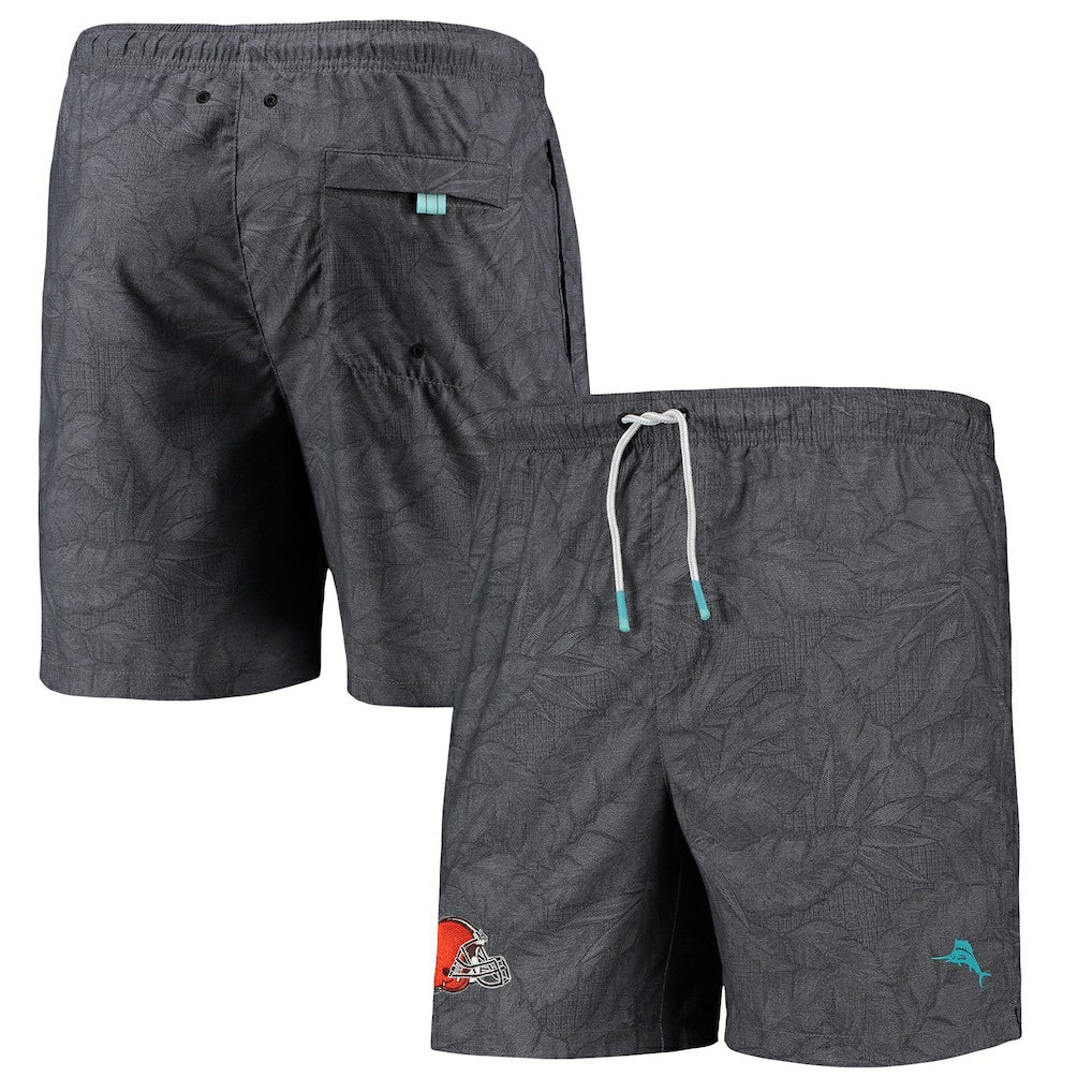 Cleveland Browns Tommy Bahama Naples Layered Leaves Swim Trunks