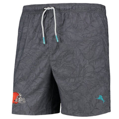 Cleveland Browns Tommy Bahama Naples Layered Leaves Swim Trunks
