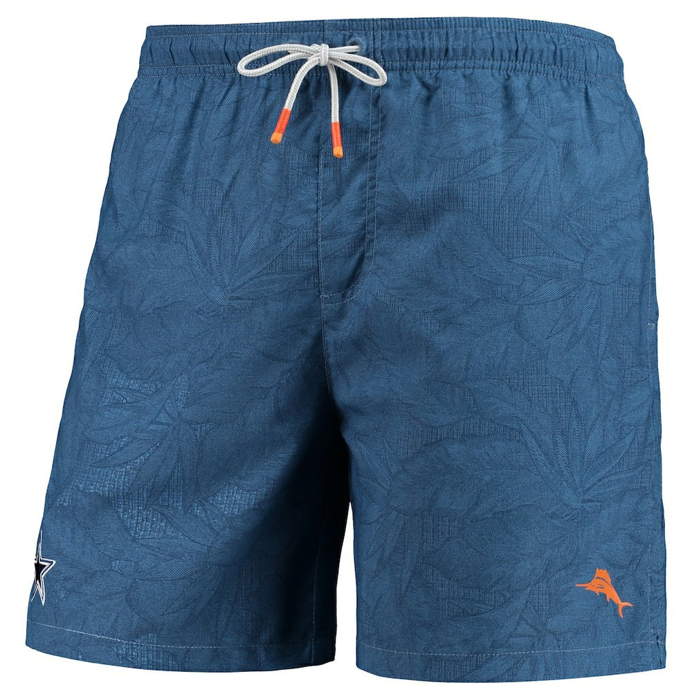 Dallas Cowboys Tommy Bahama Naples Layered Leaves Swim Trunks