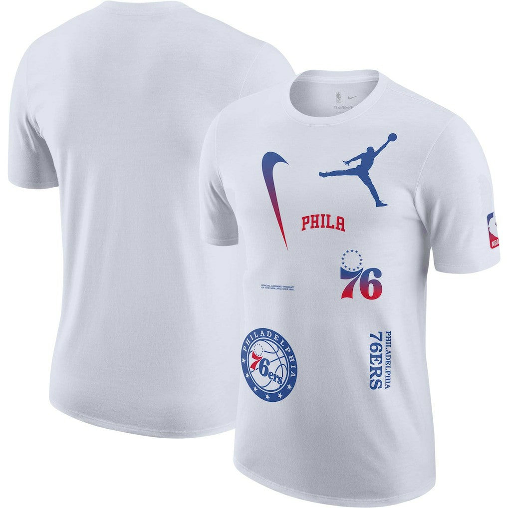 Philadelphia 76ers Jordan Brand Courtside Statement Edition Max90 T-Shirt On Sale