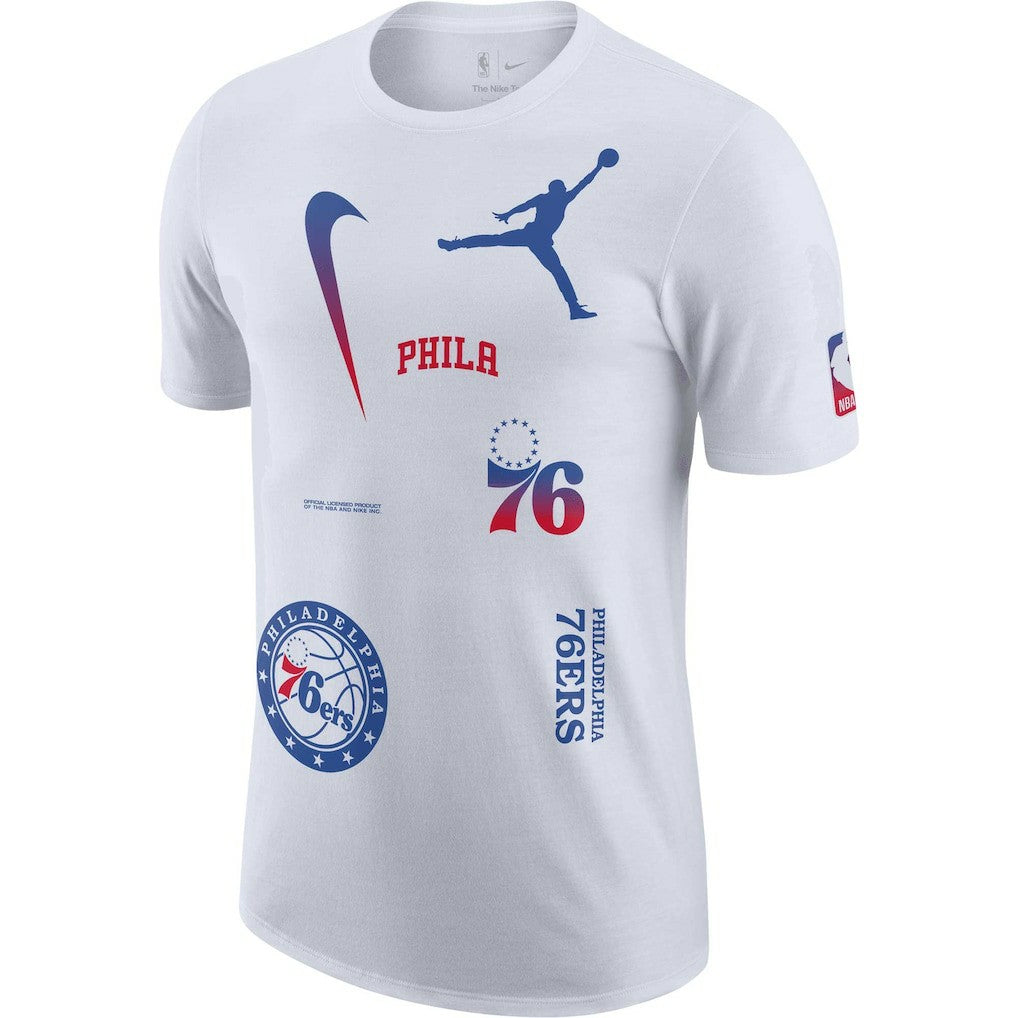 Philadelphia 76ers Jordan Brand Courtside Statement Edition Max90 T-Shirt On Sale