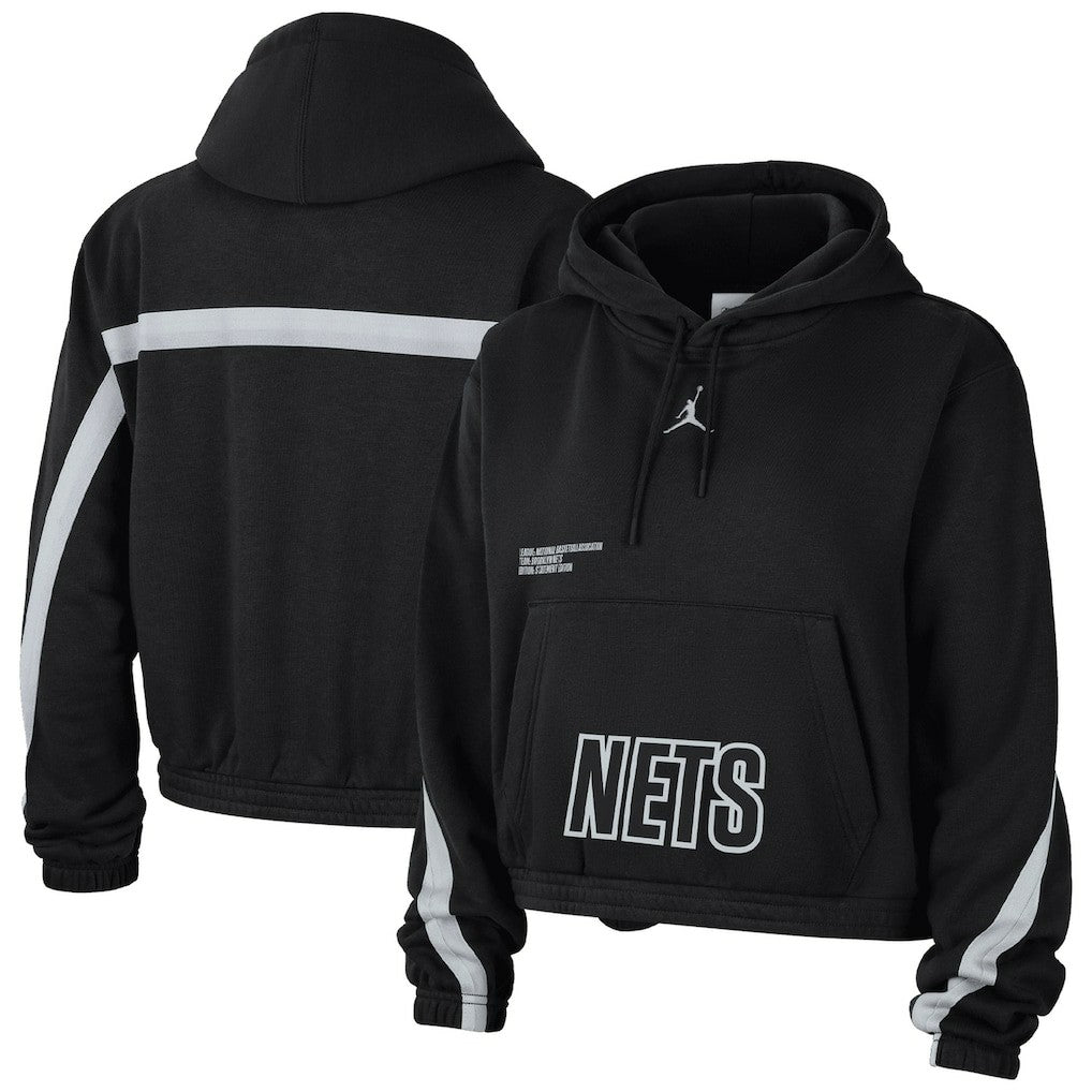 Brooklyn Nets Jordan Brand Women's Courtside Statement Edition Pullover Hoodie New