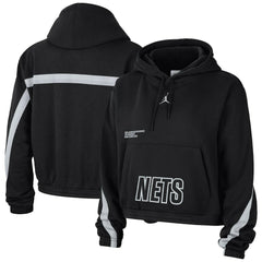 Brooklyn Nets Jordan Brand Women's Courtside Statement Edition Pullover Hoodie New