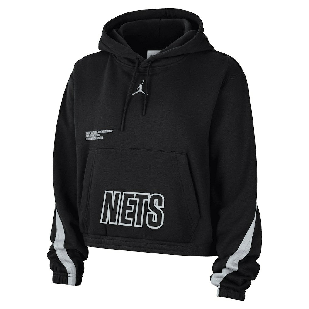 Brooklyn Nets Jordan Brand Women's Courtside Statement Edition Pullover Hoodie New