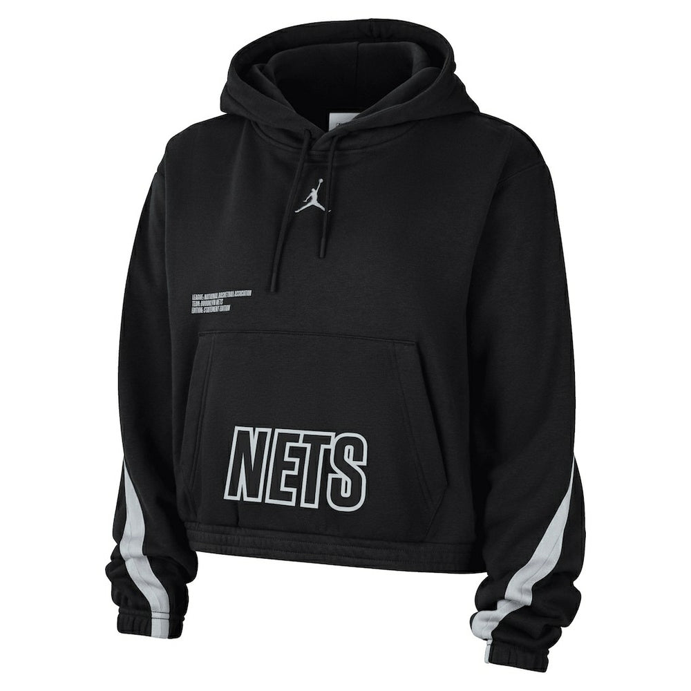 Brooklyn Nets Jordan Brand Women's Courtside Statement Edition Pullover Hoodie New