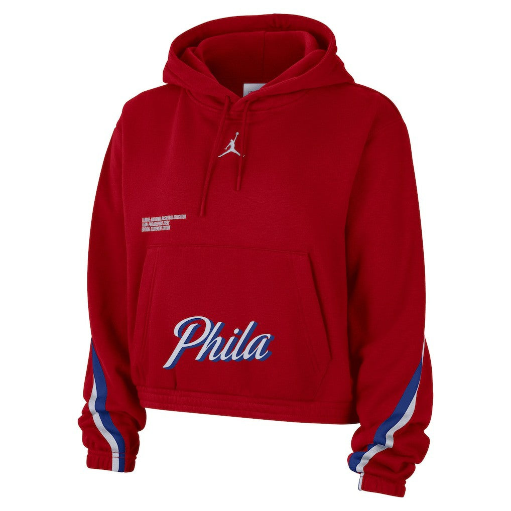 Philadelphia 76ers Jordan Brand Women's Courtside Statement Edition Pullover Hoodie Online