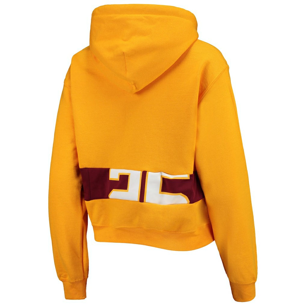 Washington Commanders  Refried Apparel Women's Cropped Pullover Hoodie