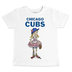Chicago Cubs Tiny Turnip Youth Baseball Babes T-Shirt | MLB On Sale