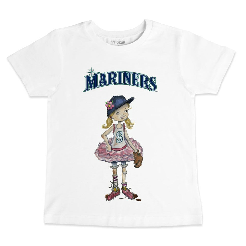 Seattle Mariners Tiny Turnip Youth Baseball Babes T-Shirt | MLB US