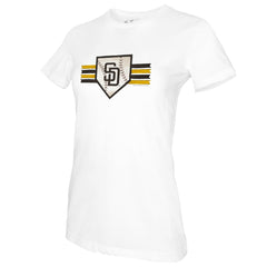 San Diego Padres Tiny Turnip Women's Base Stripe T-Shirt | MLB Shop