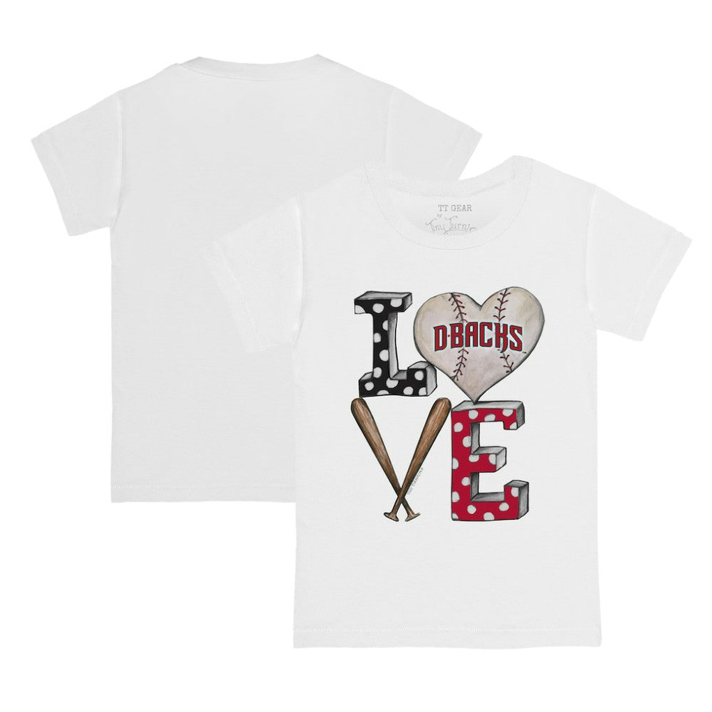 Arizona Diamondbacks Tiny Turnip Youth Baseball Love T-Shirt | MLB On Sale
