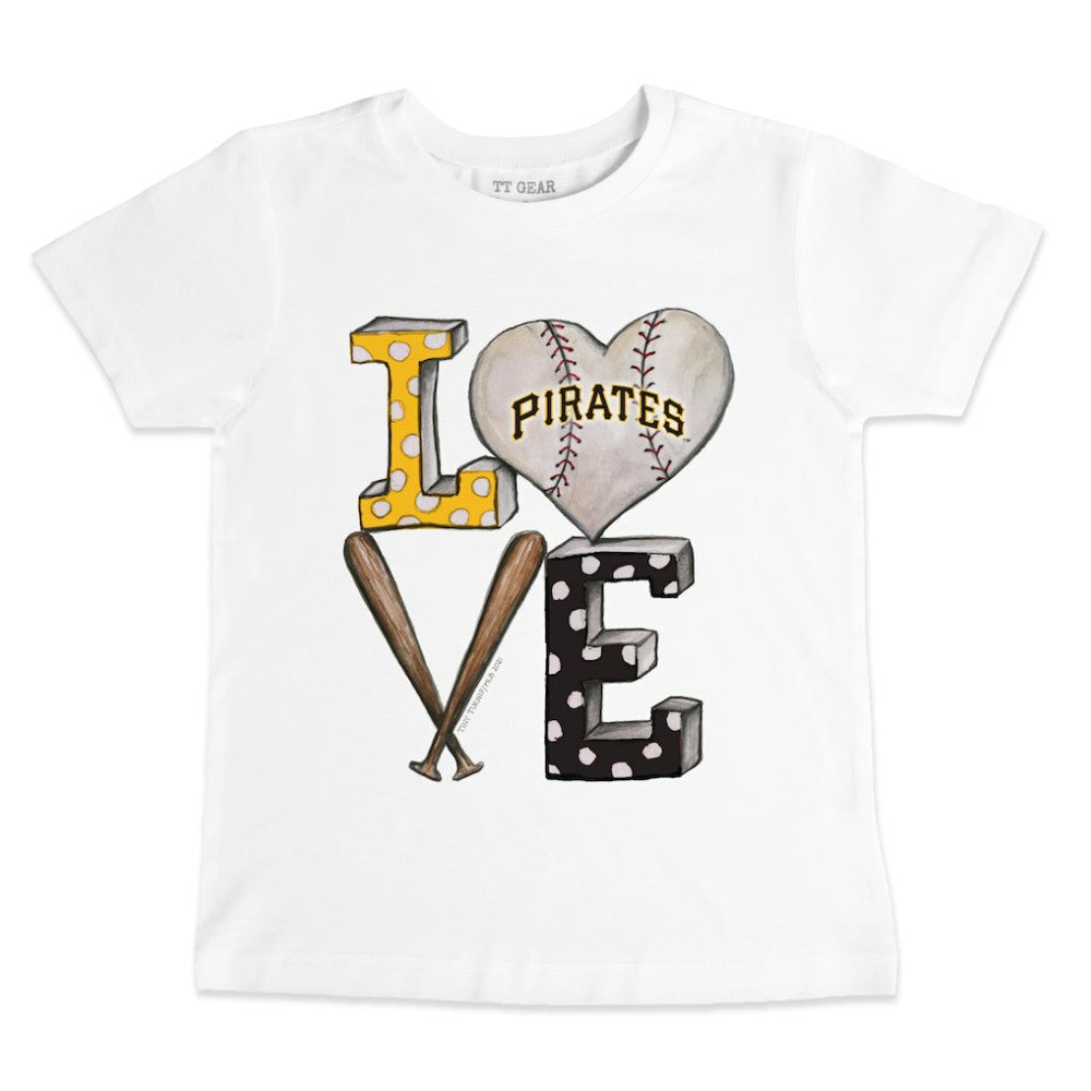 Pittsburgh Pirates Tiny Turnip Youth Baseball Love T-Shirt | MLB US