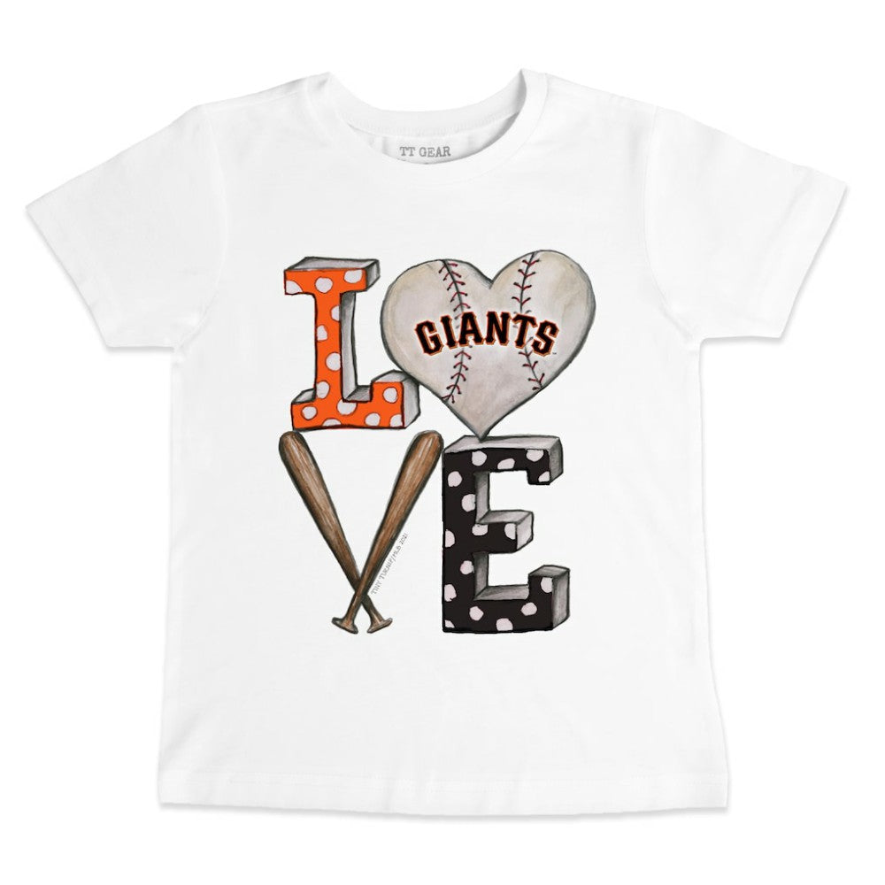 San Francisco Giants Tiny Turnip Youth Baseball Love T-Shirt | MLB New