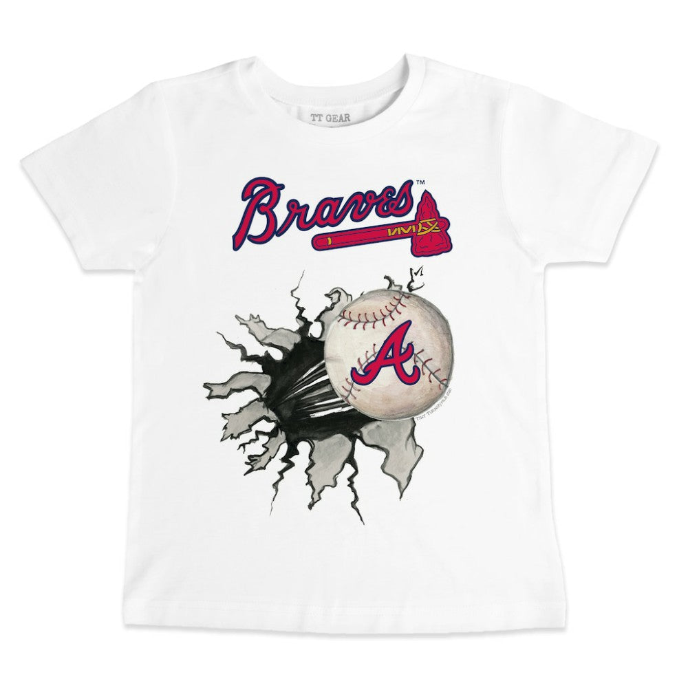 Atlanta Braves Tiny Turnip Youth Baseball Tear T-Shirt | MLB New