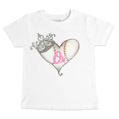 Baltimore Orioles Tiny Turnip Youth Baseball Tiara Heart T-Shirt | MLB Discount