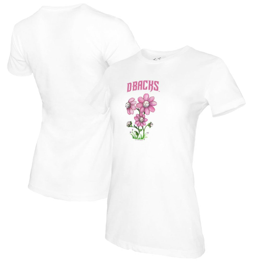 Arizona Diamondbacks Tiny Turnip Women's Blooming Baseballs T-Shirt | MLB New