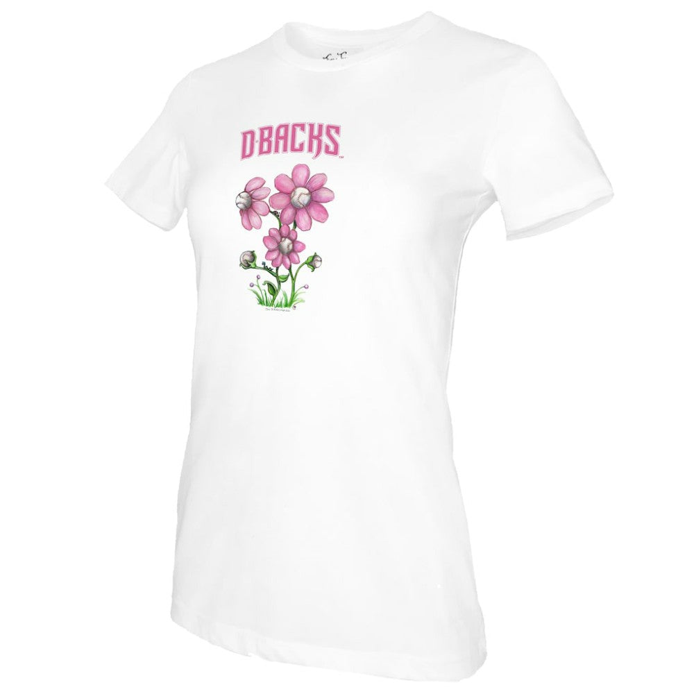 Arizona Diamondbacks Tiny Turnip Women's Blooming Baseballs T-Shirt | MLB New