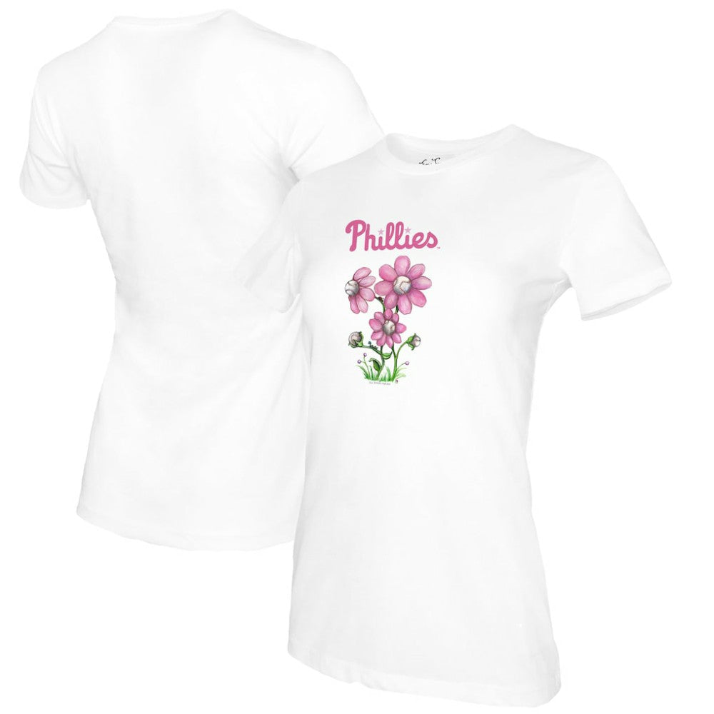 Philadelphia Phillies Tiny Turnip Women's Blooming Baseballs T-Shirt | MLB US
