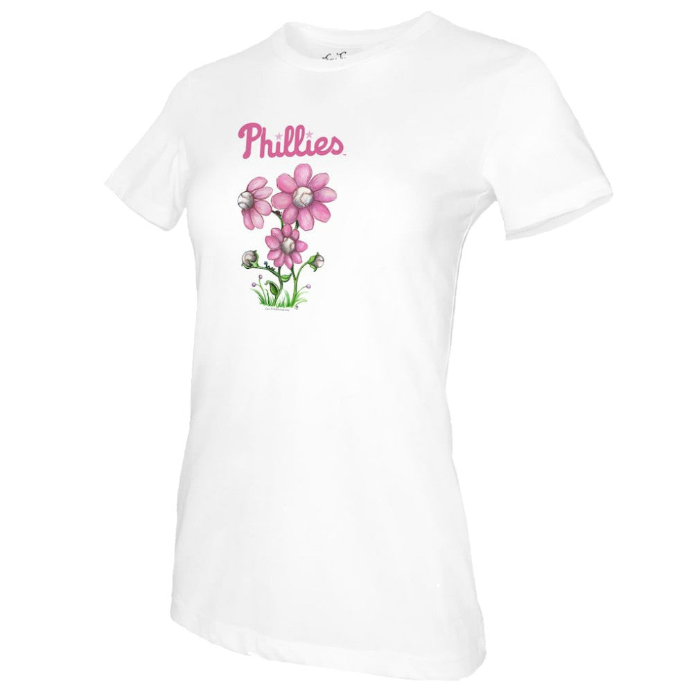 Philadelphia Phillies Tiny Turnip Women's Blooming Baseballs T-Shirt | MLB US