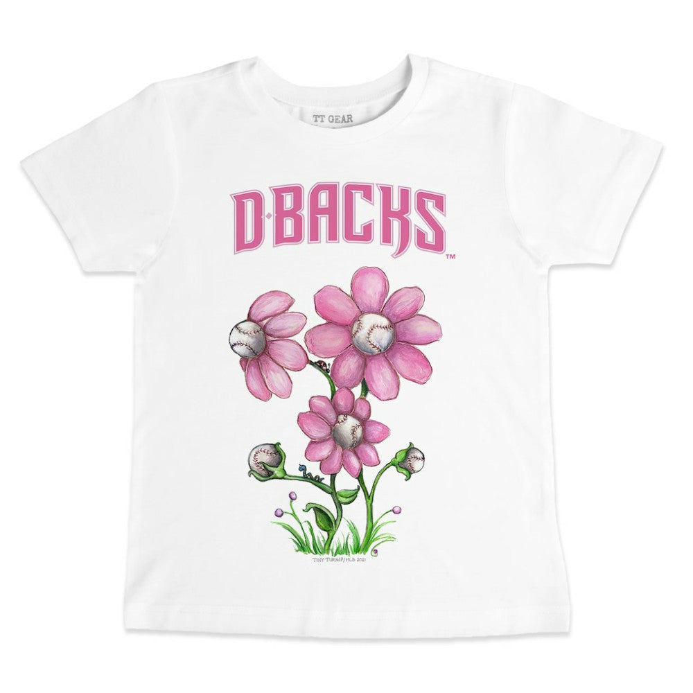 Arizona Diamondbacks Tiny Turnip Youth Blooming Baseballs T-Shirt | MLB On Sale