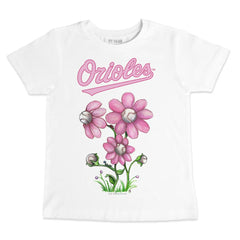 Baltimore Orioles Tiny Turnip Youth Blooming Baseballs T-Shirt | MLB On Sale