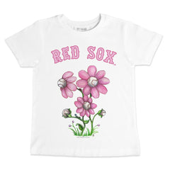 Boston Red Sox Tiny Turnip Youth Blooming Baseballs T-Shirt | MLB New
