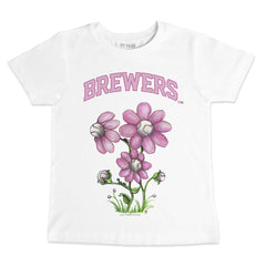 Milwaukee Brewers Tiny Turnip Youth Blooming Baseballs T-Shirt | MLB Sale