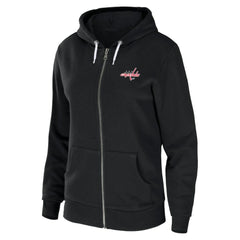 Washington Capitals WEAR by Erin Andrews Women's Sponge Fleece Full-Zip Hoodie Sale