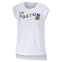 Boston Bruins WEAR by Erin Andrews Women's Greetings From Muscle T-Shirt Sale