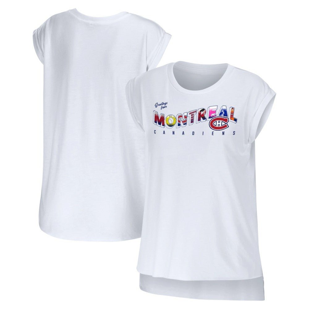 Montreal Canadiens WEAR by Erin Andrews Women's Greetings From Muscle T-Shirt Online