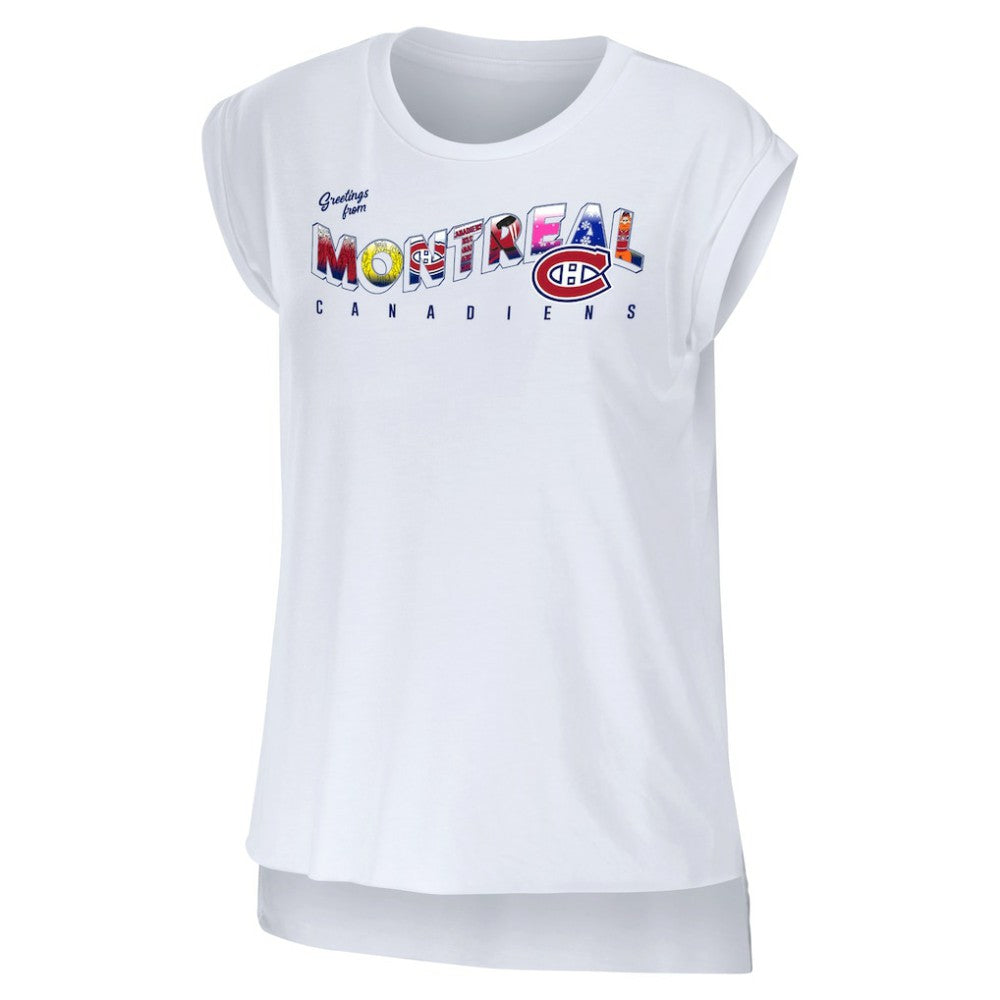Montreal Canadiens WEAR by Erin Andrews Women's Greetings From Muscle T-Shirt Online
