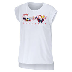 Washington Capitals WEAR by Erin Andrews Women's Greetings From Muscle T-Shirt Outlet