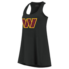 Washington Commanders  Majestic Threads Women's Bling Scoop Neck Racerback Tank Top