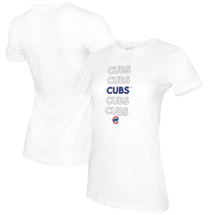 Chicago Cubs Tiny Turnip Women's Stacked T-Shirt | MLB Sale