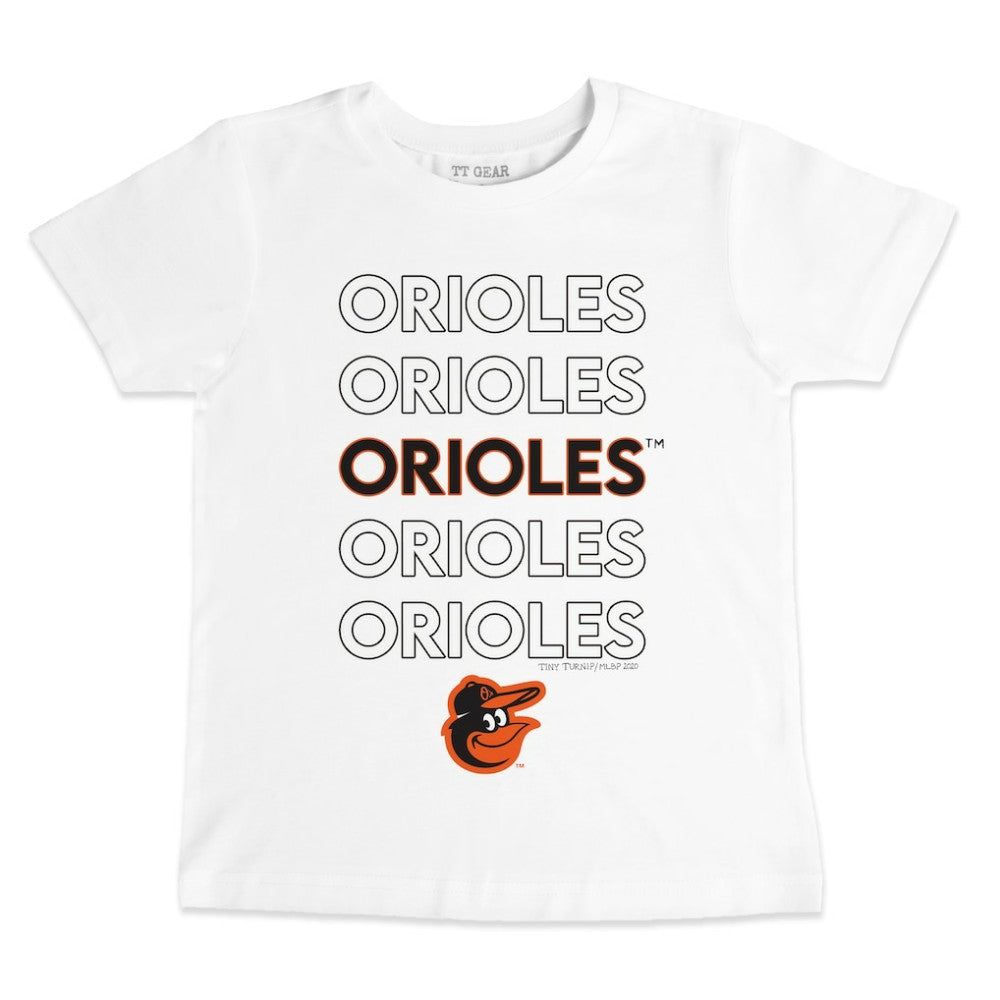 Baltimore Orioles Tiny Turnip Youth Stacked T-Shirt | MLB Outlet