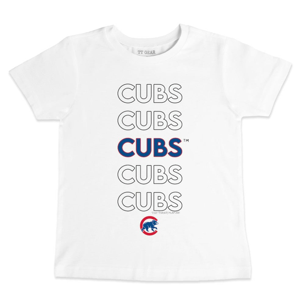 Chicago Cubs Tiny Turnip Youth Stacked T-Shirt | MLB Online