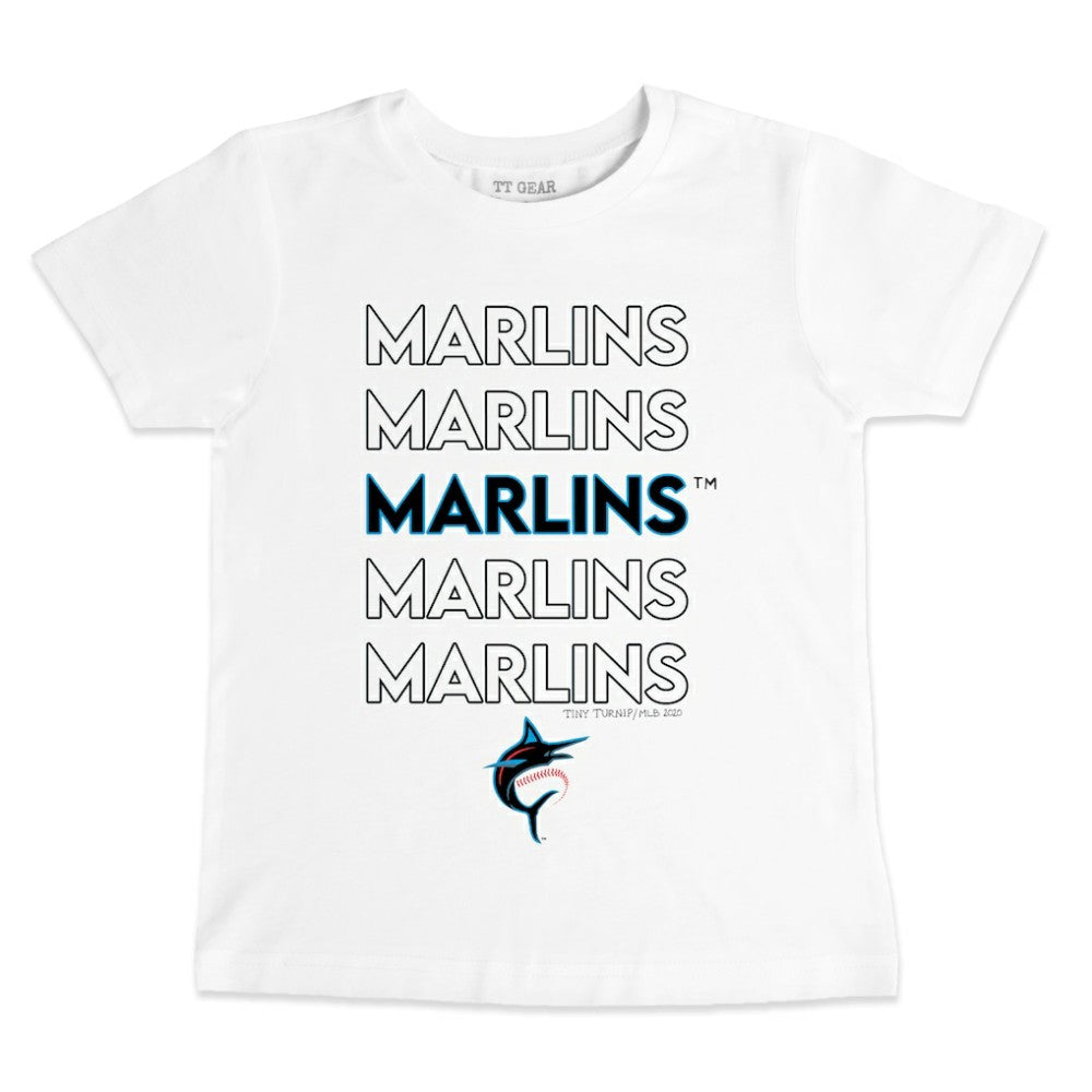 Miami Marlins Tiny Turnip Youth Stacked T-Shirt | MLB New