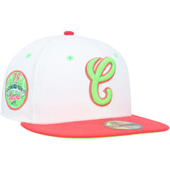 Chicago White Sox New Era Cooperstown Collection Comiskey Park 75th Anniversary Strawberry Lolli 59FIFTY Fitted Hat | MLB Discount
