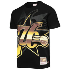 Philadelphia 76ers Big & Tall Hardwood Classics Big Face 4.0 T-Shirt New