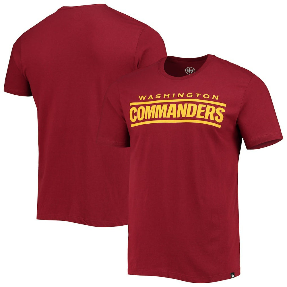 Washington Commanders 47 brand '47 Wordmark Imprint Super Rival T-Shirt