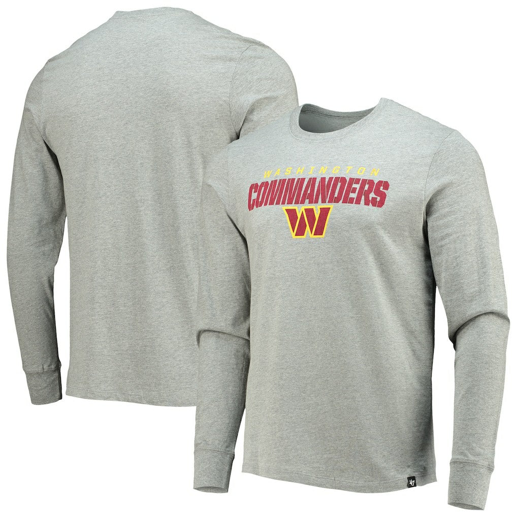 Washington Commanders 47 brand '47 Traction Super Rival Long Sleeve T-Shirt